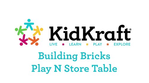 Kidkraft building bricks discount play n store table